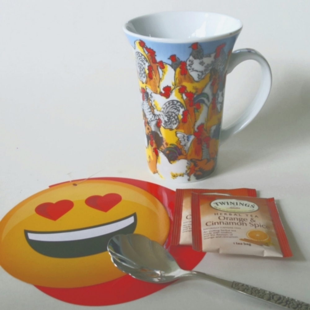 UK Roosters Lover Ceramic Mug 2008 Paul Cardew Cheerful Colorful - Picture 9 of 9